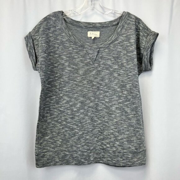Lou & Grey Tops - Lou & Grey Womens T-Shirt Top Multicolor Heathered Short Sleeve Batwing Dolman S